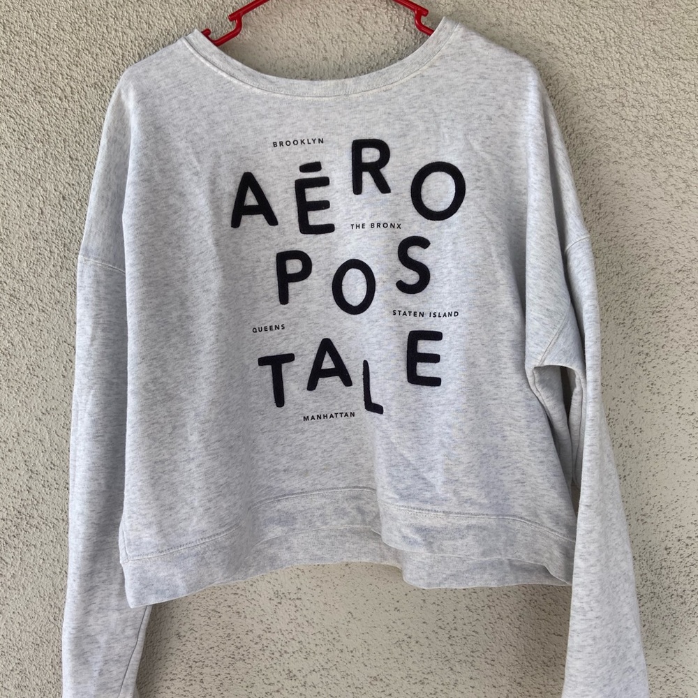 Aeropostale Long Sleeve Crop-Top